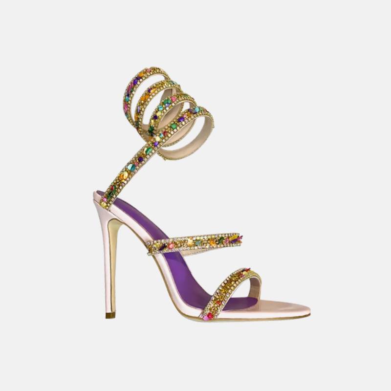 Elastic Strappy Sandals