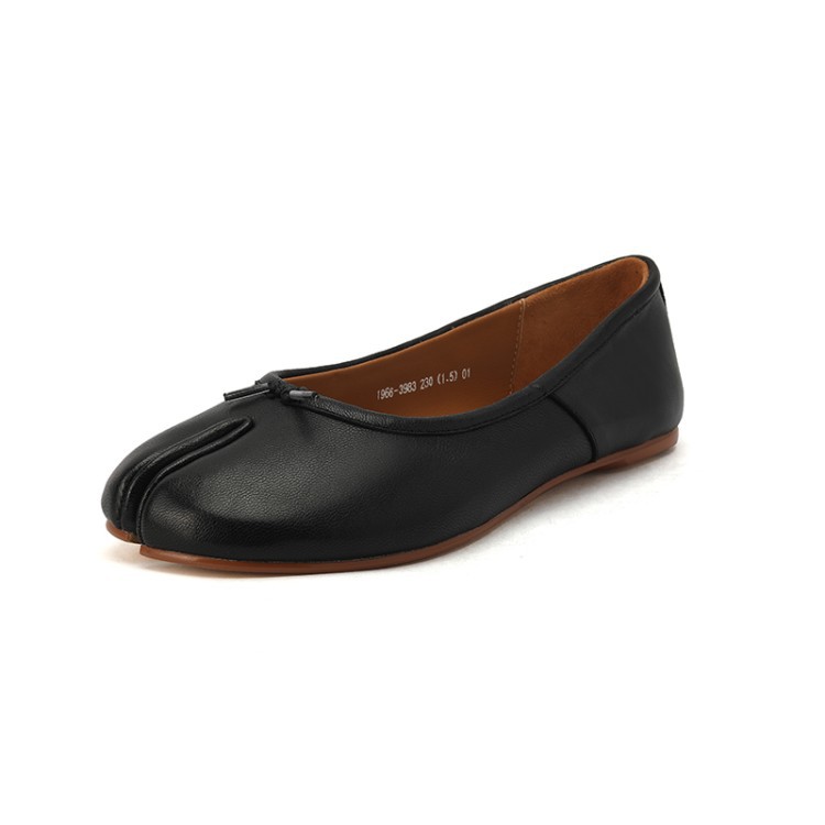 2024 Summer New Arrivals Women's Comfortable Sheepskin Split-Toe Flat Shoes