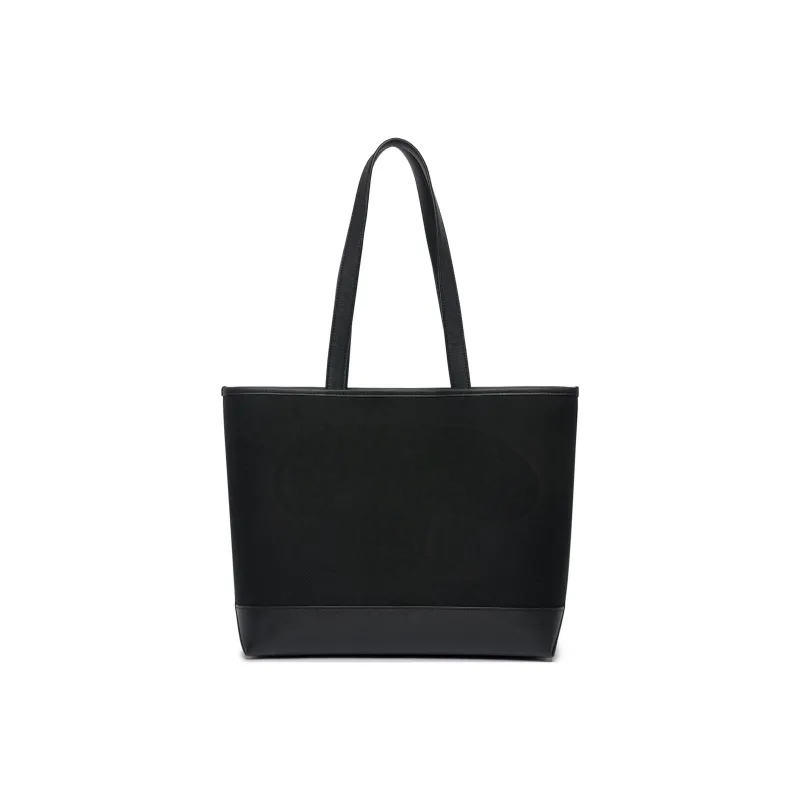 Spring/Summer 2024 Black Tote Bag with Zipper Pocket