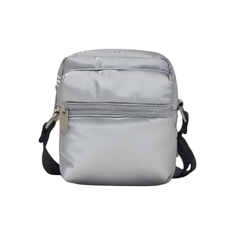 Silver Single Strap Crossbody Bag