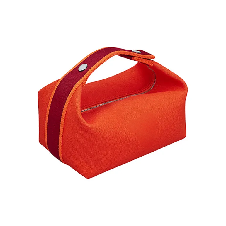 Flame Orange Canvas Large Tote Bag