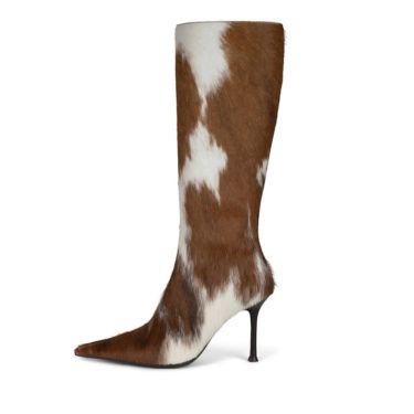 Custom Cowhide Knee-High Boots