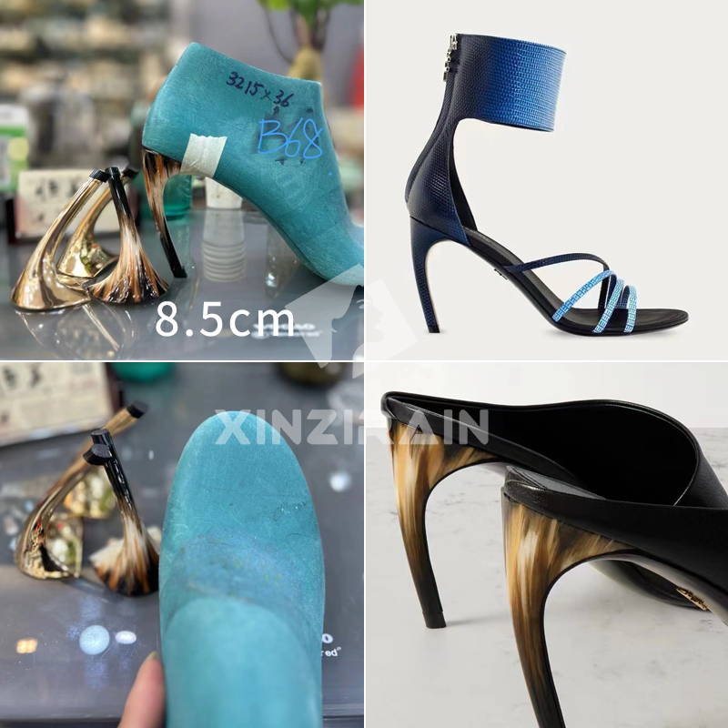 Precision Engineered Curved Heel Mold for High-Fashion Footwear