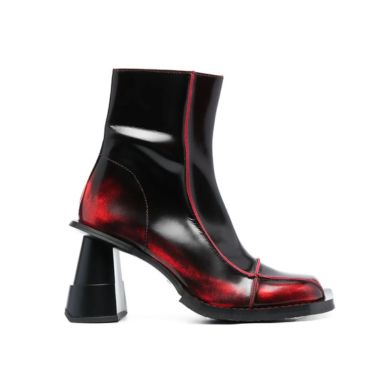 Custom Black and Red Patent Leather Boots – Manufacturer for Your Brand
