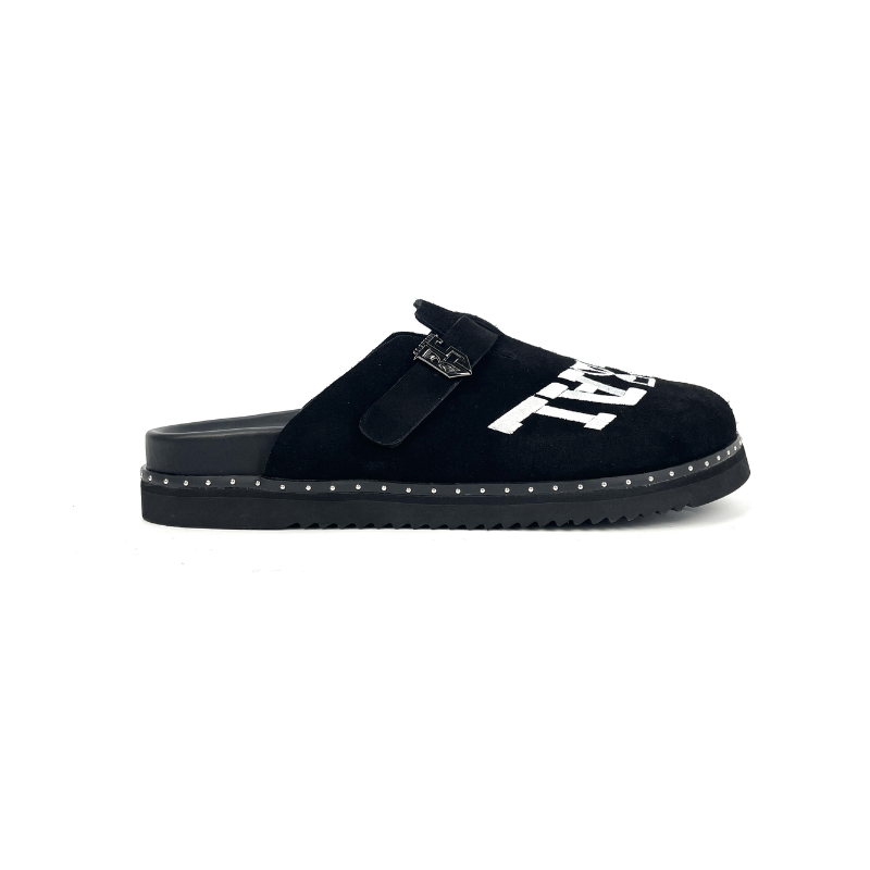 Bold Letter Embroidered  Clogs – Custom Initial Statement Footwear