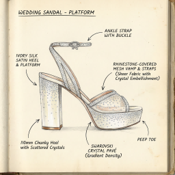 Bridal platform sandal OEM(1)