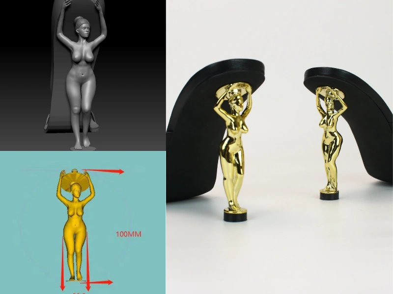 Custom Heel Molding (Irregular & Iconic Silhouettes)