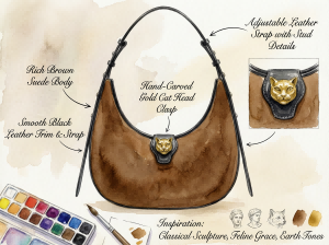 Custom Yellow Moon Handbag OEM