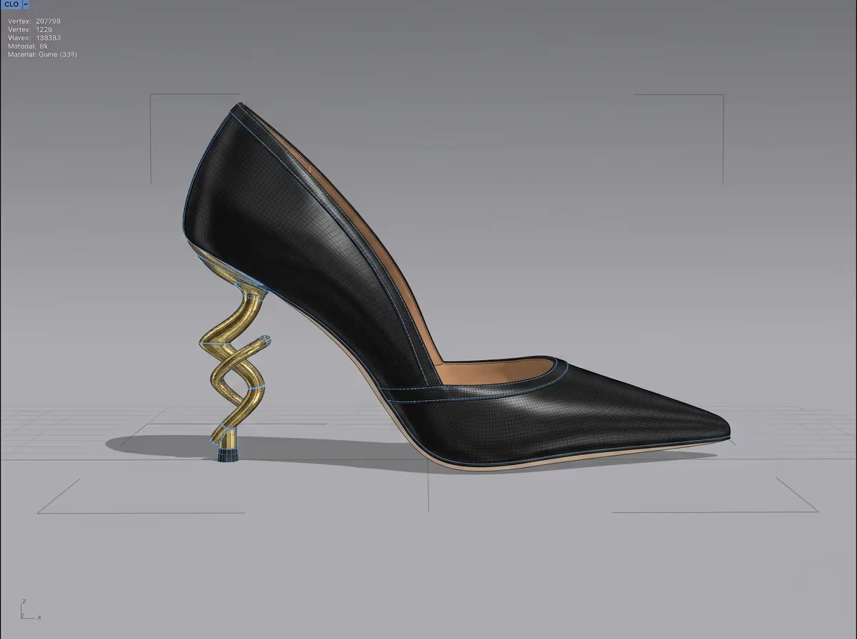Xingzirain luxury women's shoe manufacturing and sampling process.