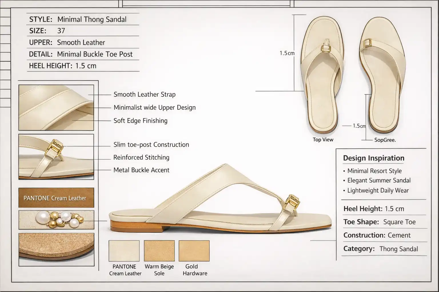 Flat Thong Sandals factory