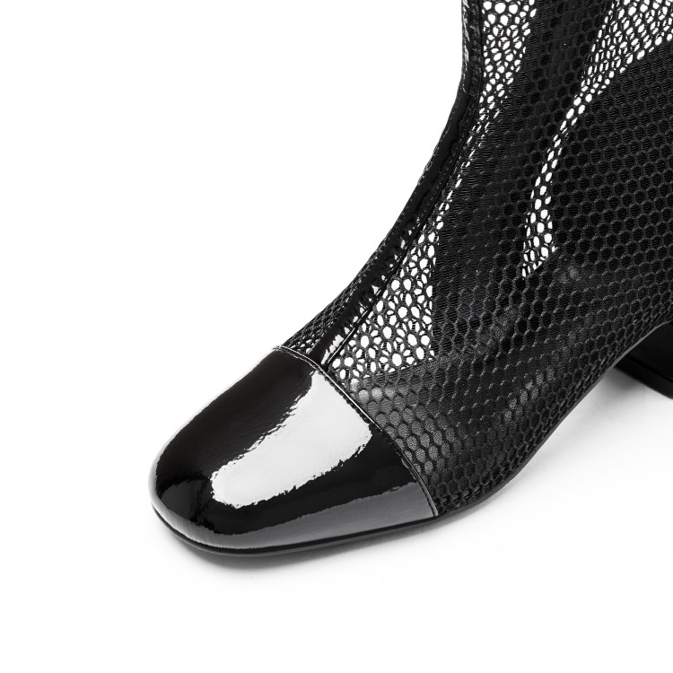 Women boots with Black mesh for Summer Autumn and Spring