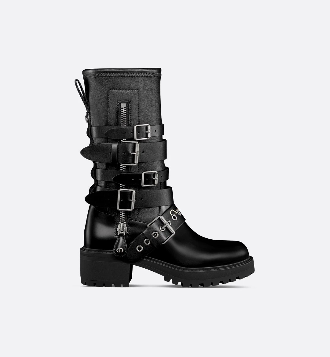 Custom Leather Boots matching Flatform Mules