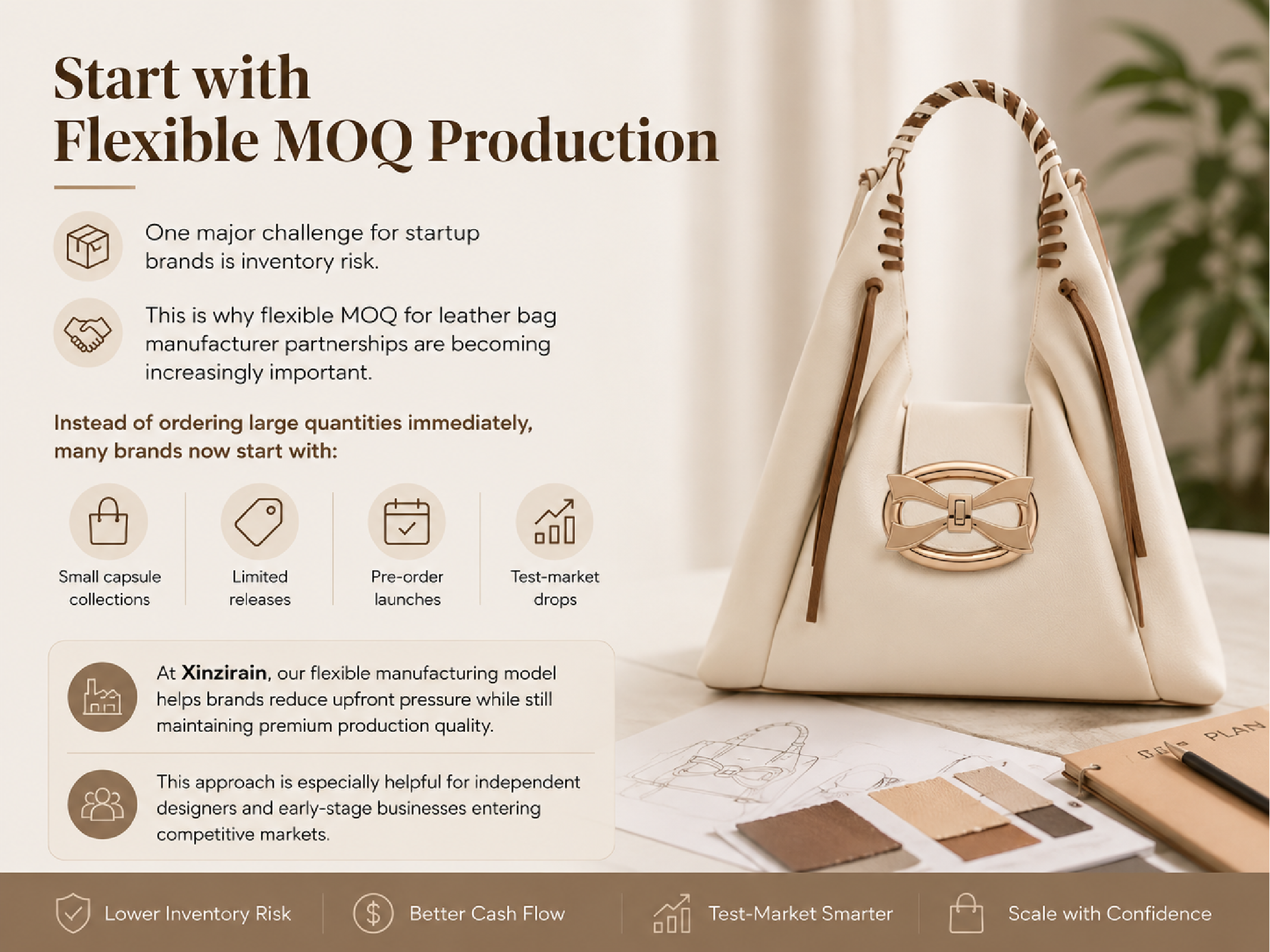 Start with Flexible MOQ Production