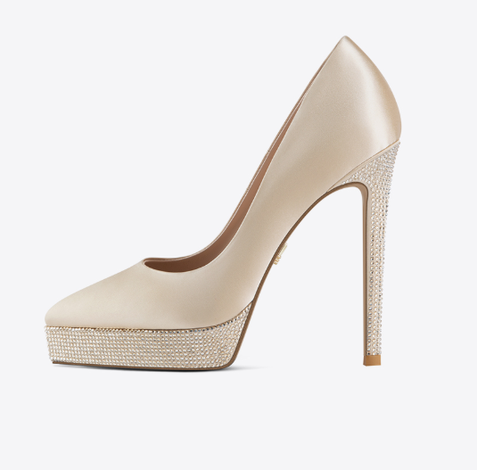 Rhinestone Platform Pumps