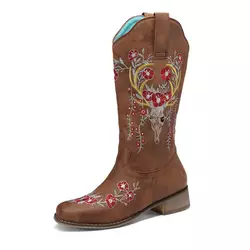 Boots Cowboi Brodwaith Personol XINZI RAIN (2)