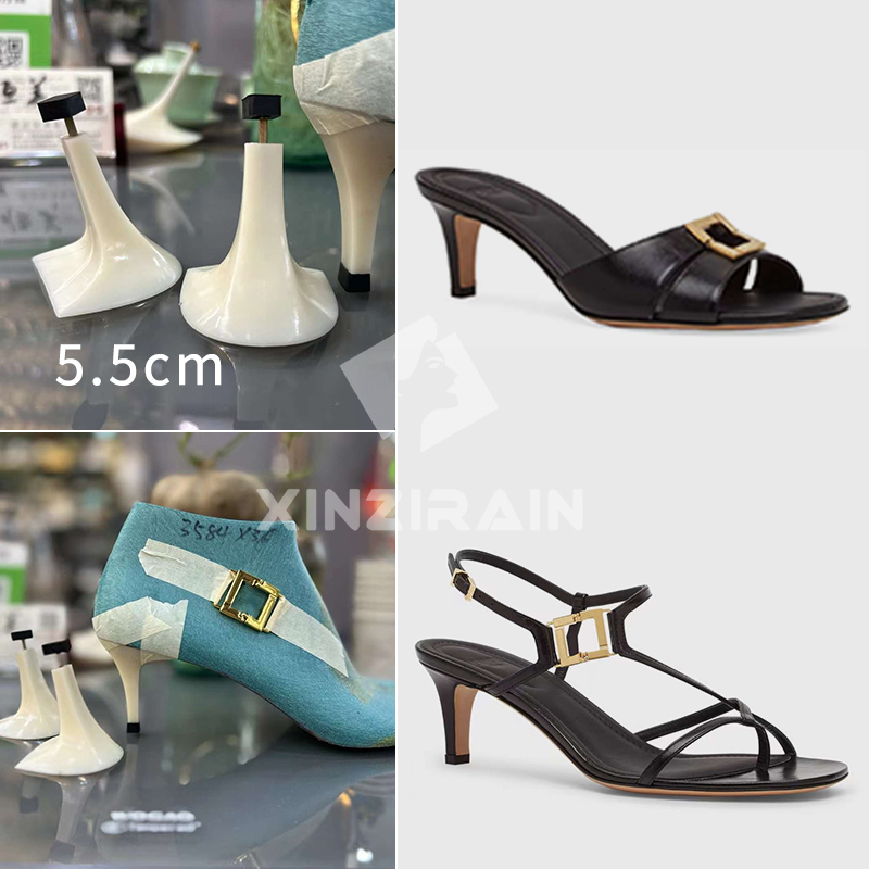 FENDI Style Round-toe Sandals