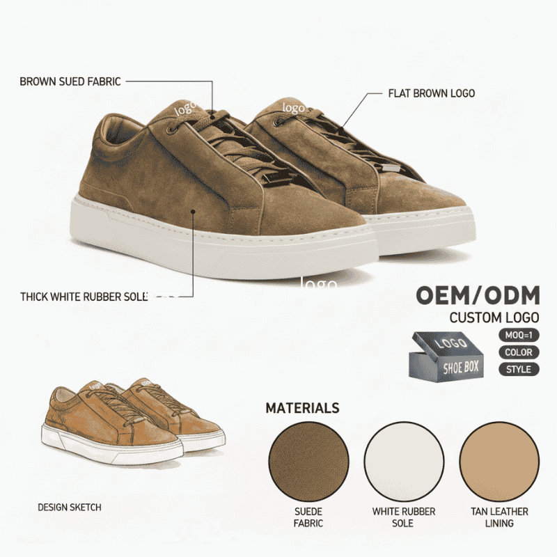 Suede Casual Board Sneakers Factory